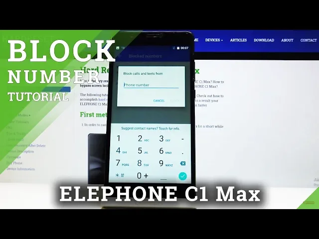 Video thumbnail for ELEPHONE C1 Max Block Number