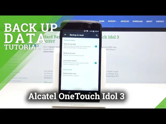 Video thumbnail for Data Backup on Alcatel OneTouch Idol 3 - Google Backup Feature