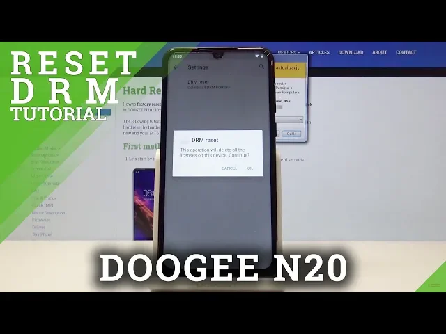 Video thumbnail for How to Reset DRM in DOOGEE N20 - Delete DRM Licenses