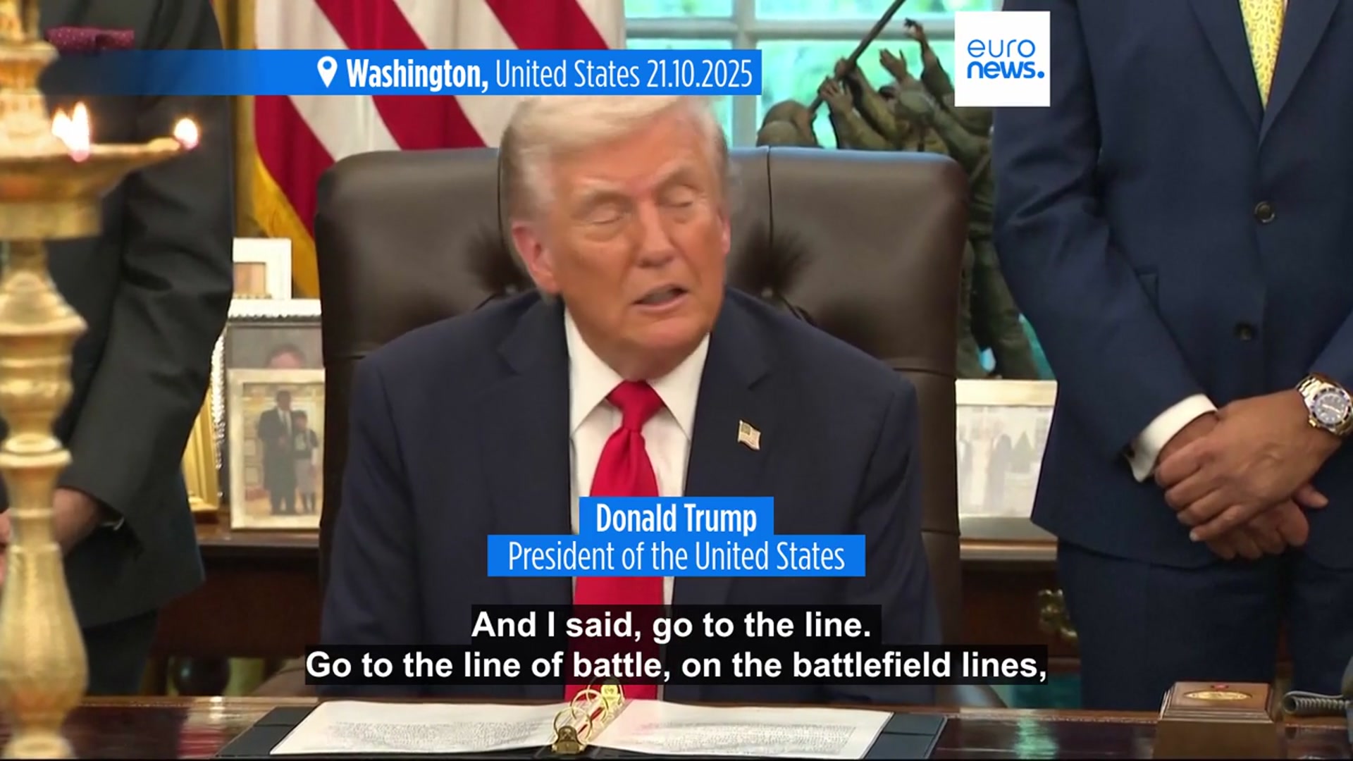 'Video thumbnail for Trump doesn’t want ‘wasted time’ with Putin as plan for Budapest meeting is called off'