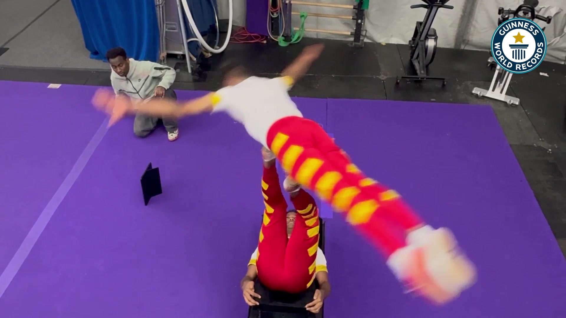 Video thumbnail for Most Risley Spins Record in 30 Seconds