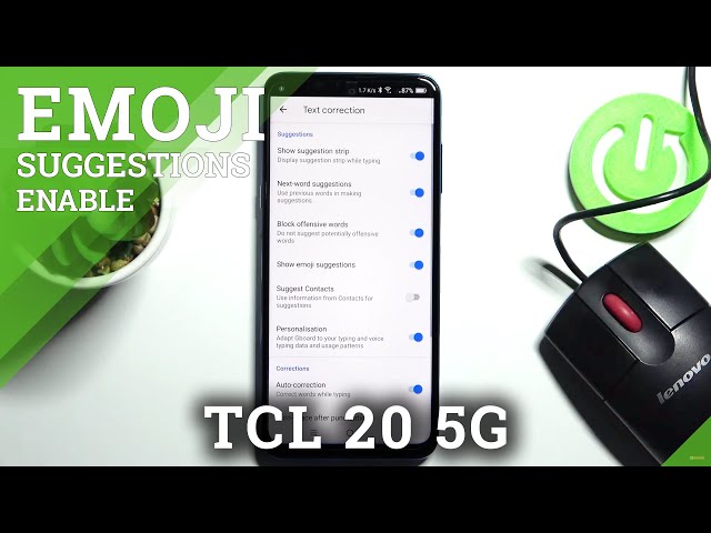 Video thumbnail for How to Enable Emoji Suggestions on TCL 20 5G – Open Keyboard Settings