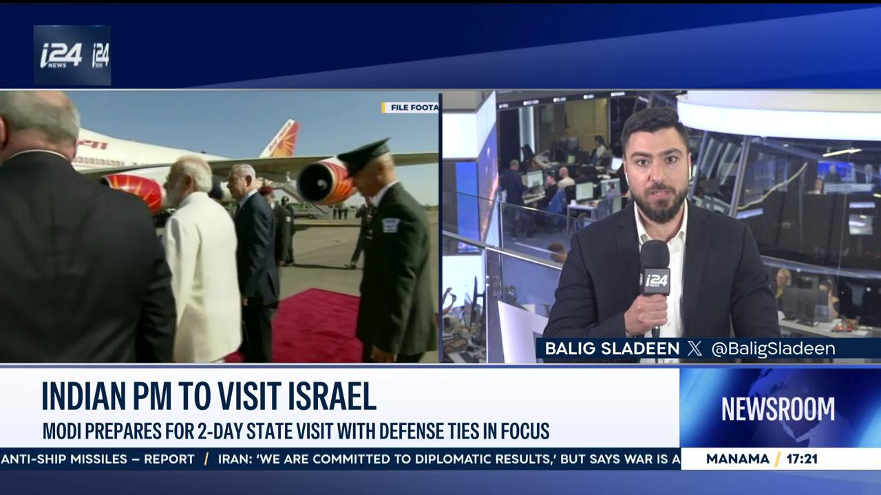 Video thumbnail for Indian PM to visit Israel: Modi prepares for 2-day state visit with defense ties in focus