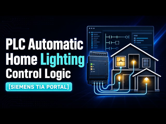 Video thumbnail for PLC Automatic Home Lighting Control Logic [SIEMENS TIA PORTAL]