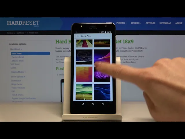 Video thumbnail for How to Change Wallpaper on myPhone Pocket 18x9 – Set a New Home Screen Wallpaper