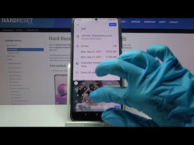 Video thumbnail for How to Add Event to Calendar on Xiaomi Redmi Note 10S – Create List of Events