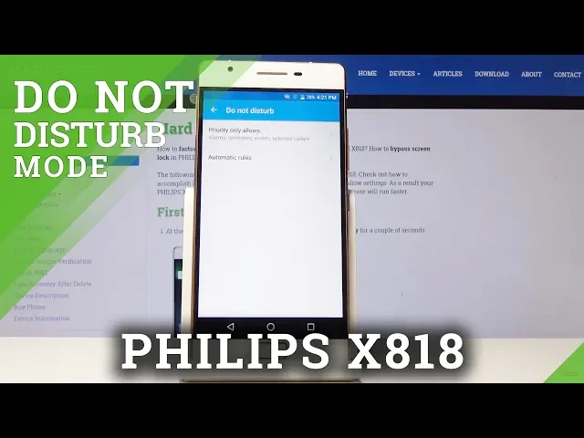 Video thumbnail for Do Not Disturb Mode in PHILIPS X818 - Mute All Sounds & Vibrations