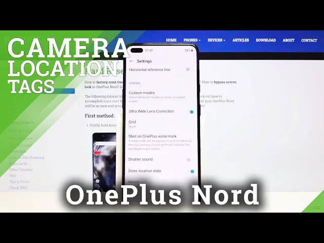 Video thumbnail for How to Enable / Disable Camera Geotags in OnePlus Nord – Camera Location Tags