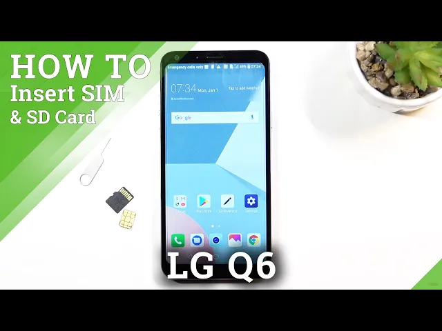 Video thumbnail for How to Insert SIM and SD Card in LG Q6 – Input SIM and SD Card