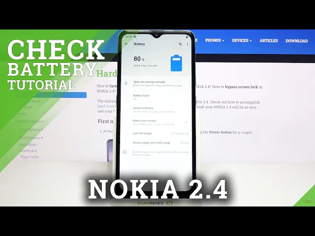 Video thumbnail for How to Activate Battery Percentage in NOKIA 2.4 – Check Battery Level