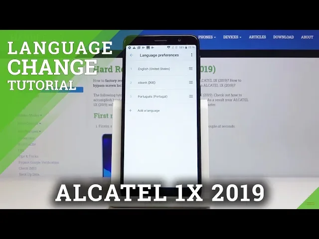 Video thumbnail for How to Change Language in ALCATEL 1X 2019 – Change Language Settings