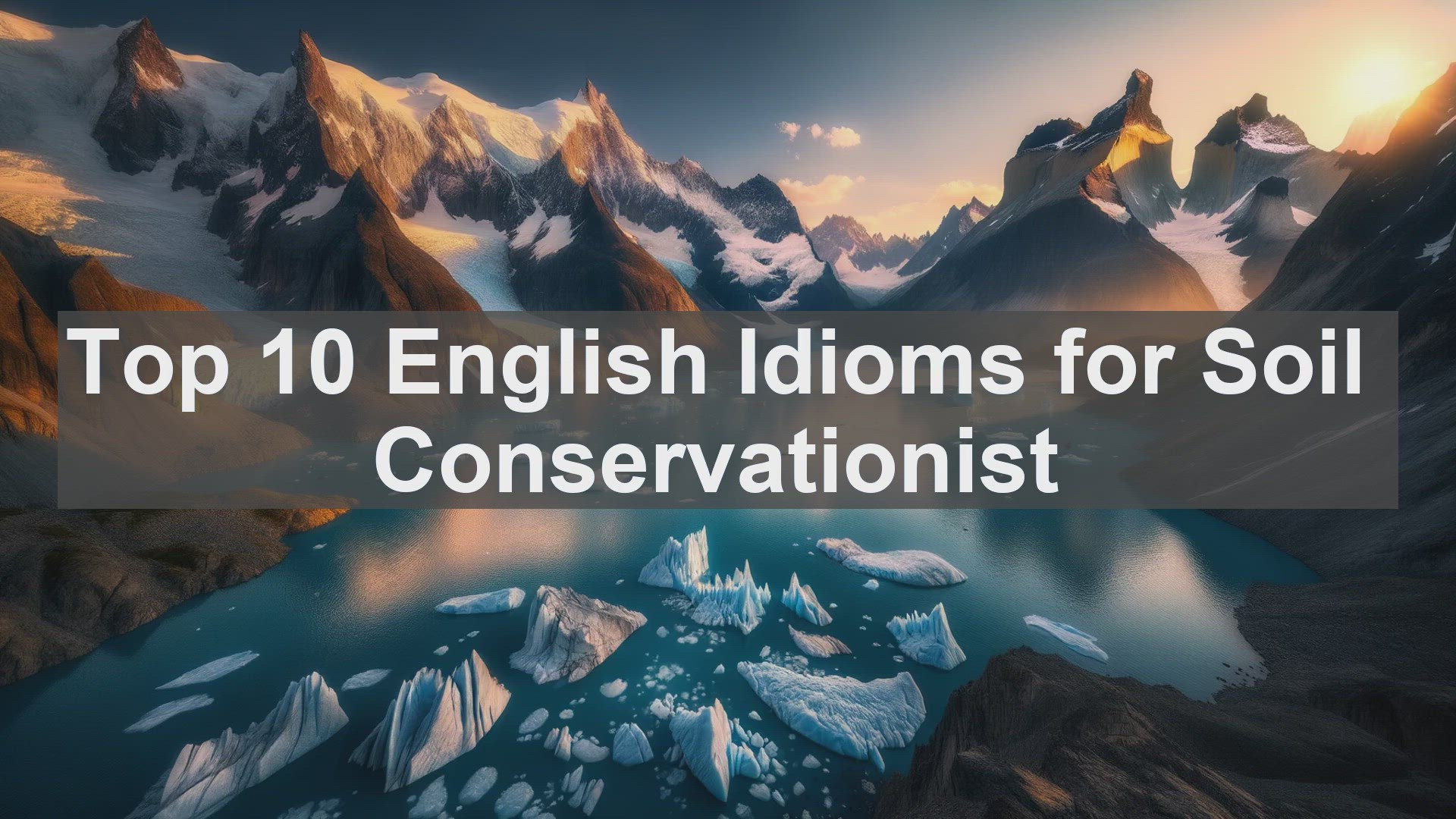 'Video thumbnail for Top 10 English Idioms for Soil Conservationist'