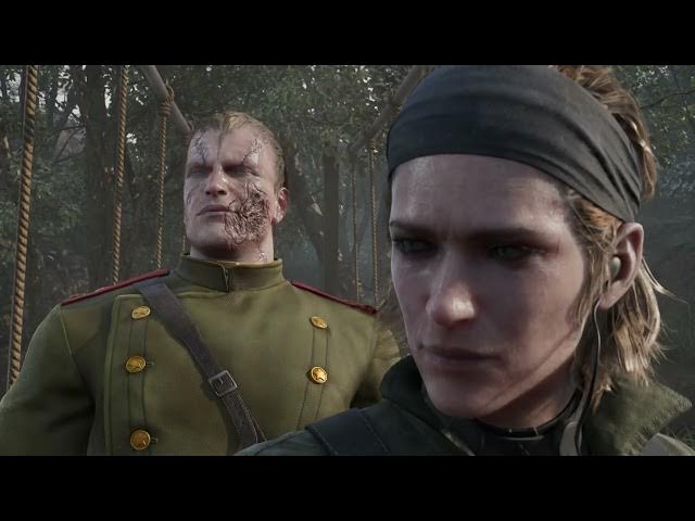 Video thumbnail for Metal Gear Solid Delta: Snake Eater - Naked Snake Confronts The Boss | Cobra Unit Bridge Cutscene