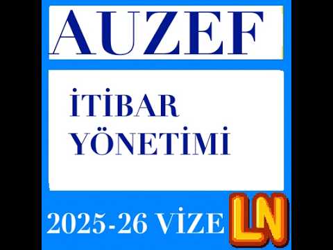 Video thumbnail for İtibar Yönetimi 2025-2026 Vize Soruları