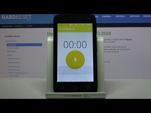 Video thumbnail for How to Activate Sound Recorder – Save Voice Recordings on ALCATEL U3 2018