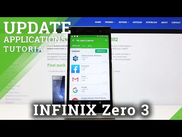 Video thumbnail for How to Update Apps in INFINIX Zero 3 – Download Newest Version