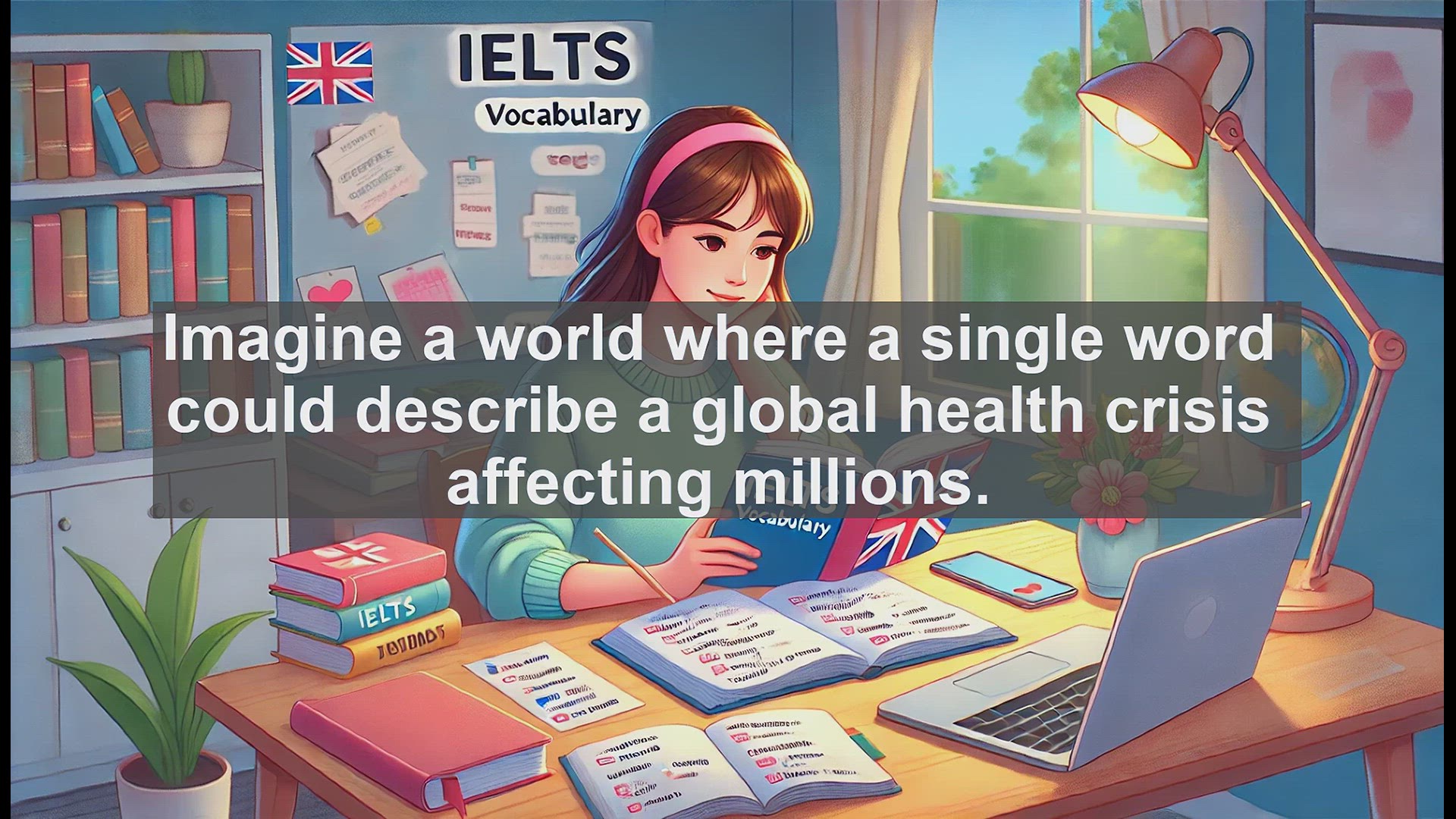 'Video thumbnail for 5000 Must Know IELTS 8.0 Vocabulary - IELTS Vocabulary: Understanding 'Pandemic' for a High Band Score'
