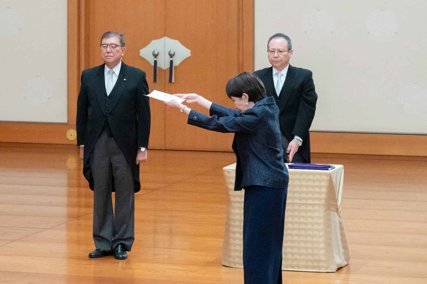 'Video thumbnail for Japanese emperor approves Takaichi as first female prime minister'