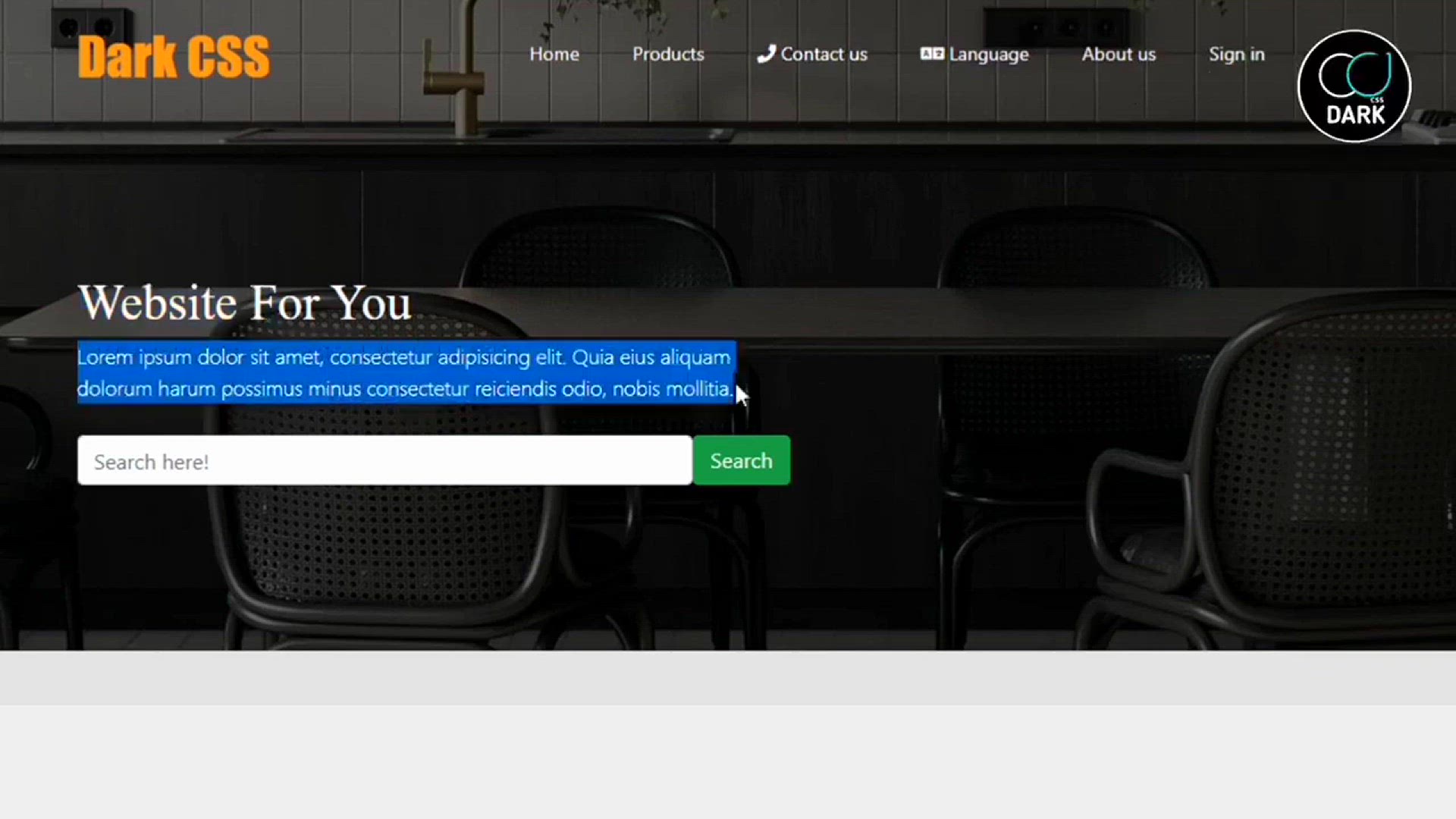 'Video thumbnail for Create Responsive Bootstrap Website'