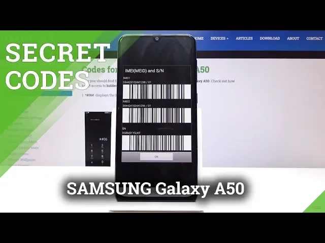 Video thumbnail for Secret Codes for SAMSUNG Galaxy A50 - Advanced SAMSUNG Modes