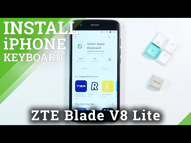 Video thumbnail for How to Install iPhone Keyboard on ZTE Blade V8 Lite – Green Apple Keyboard