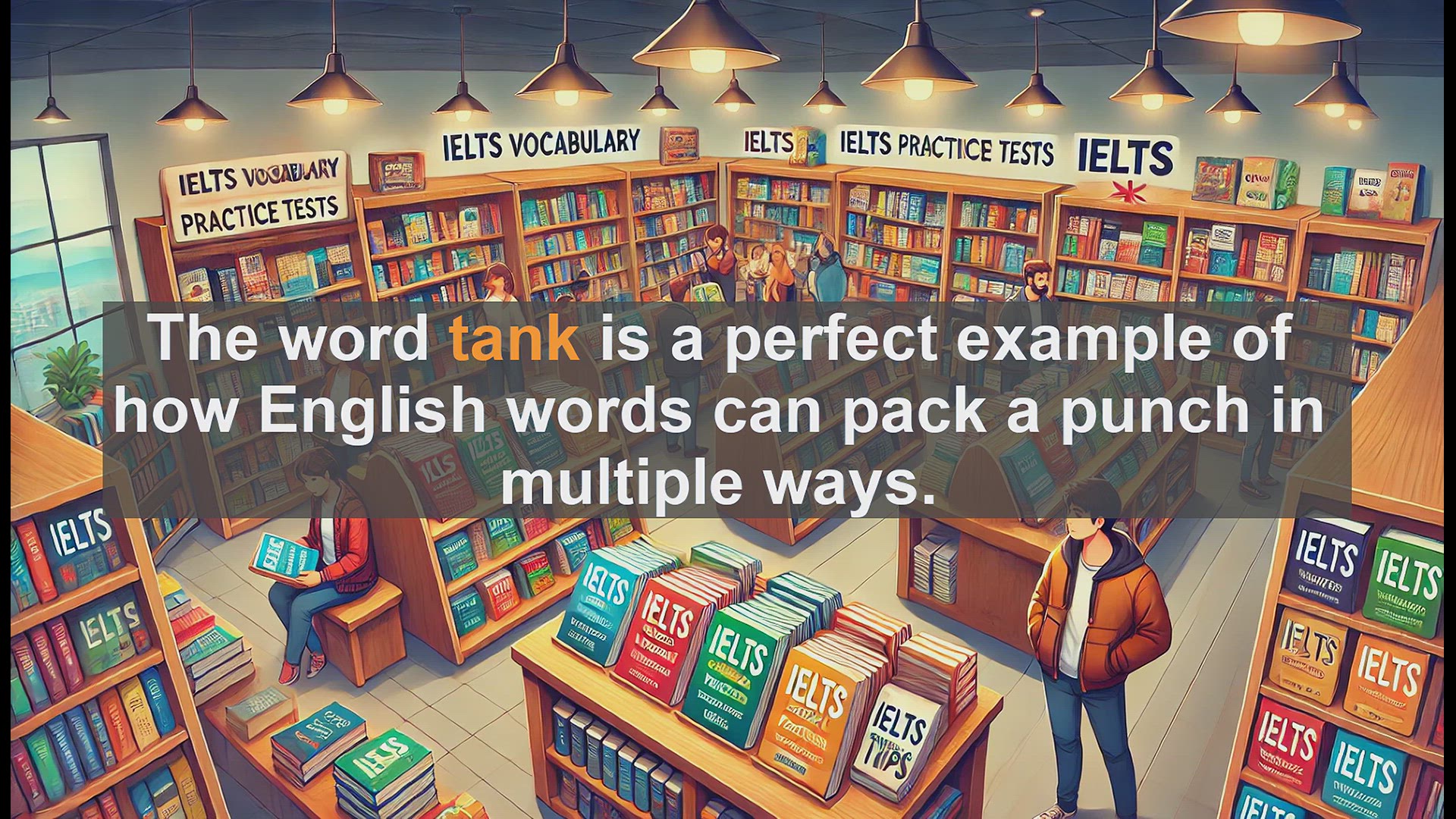 'Video thumbnail for 2500 Must Know IELTS 6.5 Vocabulary - The Many Meanings of 'Tank': Boost Your IELTS Score'