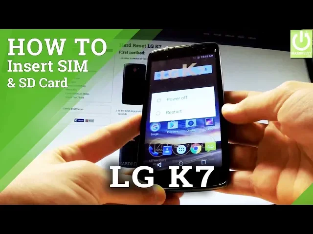 Video thumbnail for How to Insert SIM Card in LG K7 - How Install Micro SD Card in LG