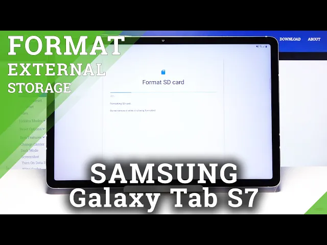 Video thumbnail for How to Free Up External Memory in Samsung Galaxy Tab S7 - Format SD Card