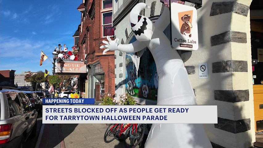 Video thumbnail for Thousands expected in Tarrytown for annual Halloween parade as road closures begin