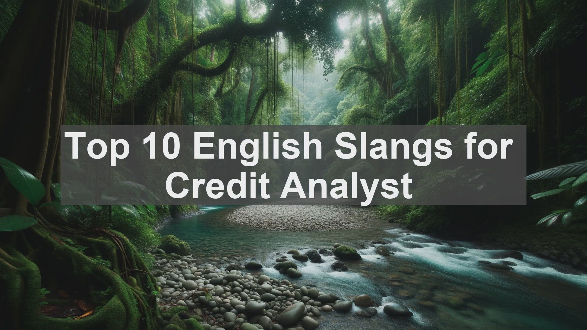 'Video thumbnail for Top 10 English Slangs for Credit Analyst'