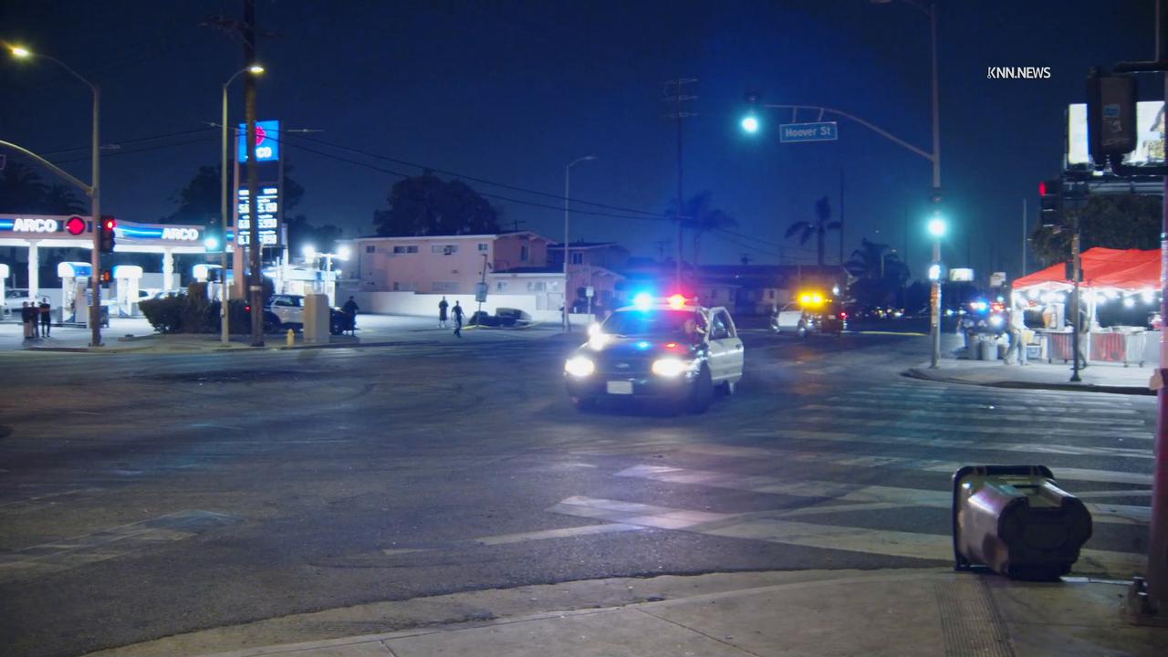 Video thumbnail for US, Los Angeles: Vermont Vista Reports of 2 Shot at Street Takeover.