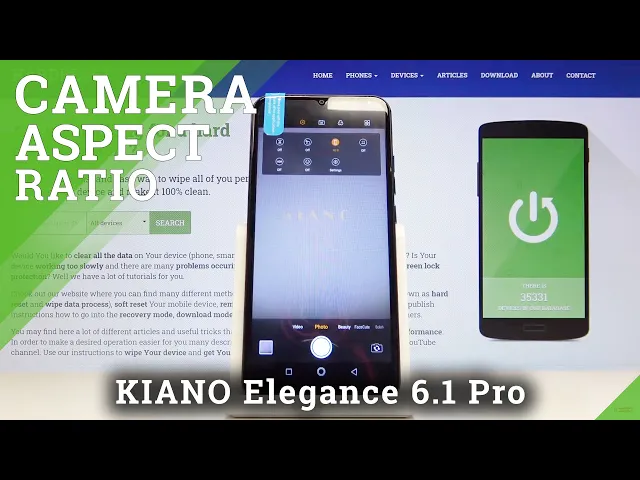 Video thumbnail for How to Change Camera Aspect Ratio in KIANO Elegance 6.1 Pro – Camera Function