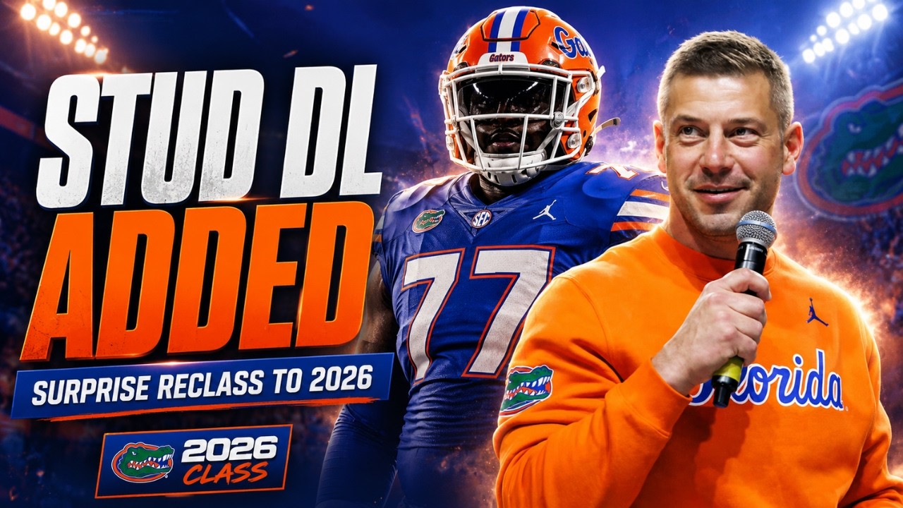 Video thumbnail for Gators Add STUDD DL to 2026 Class After Surprise Reclassification