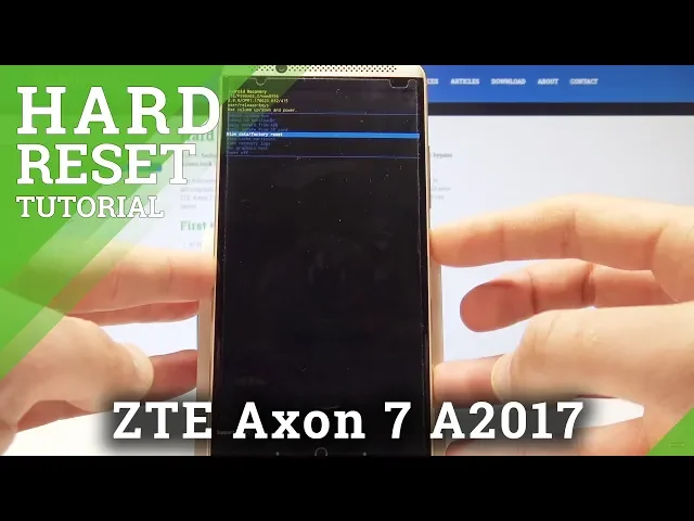 Video thumbnail for How to Hard Reset ZTE Axon 7 A2017 - Remove Screen Lock Method / Factory Reset