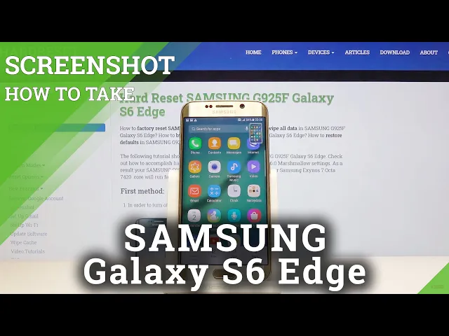 Video thumbnail for How to Take Screenshots on Samsung Galaxy S6 Edge –  Save Screen