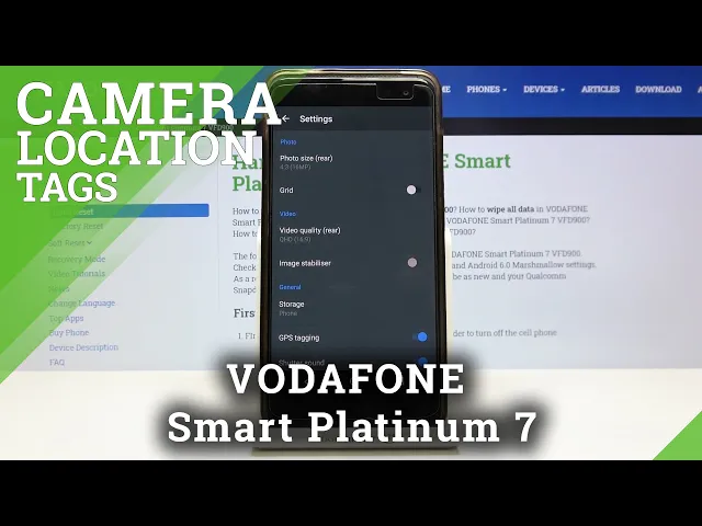 Video thumbnail for How to Manage Camera Location Settings in Vodafone Smart Platinum 7 – Disable Camera Location Tags