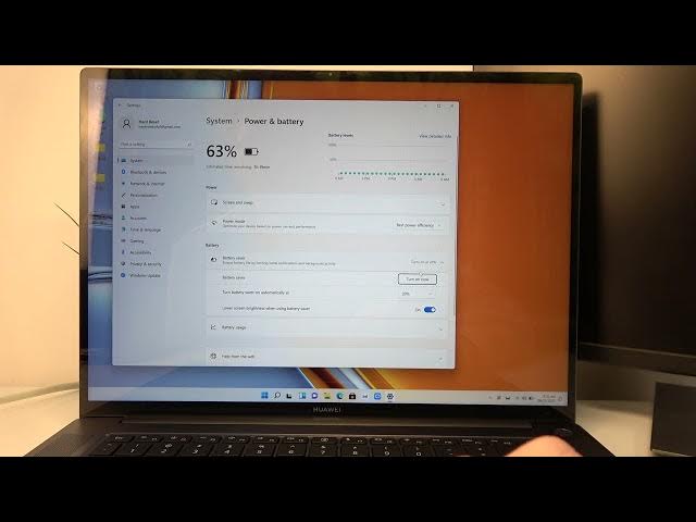 Video thumbnail for HUAWEI MateBook 16s   How To Enable & Disable Battery Saver