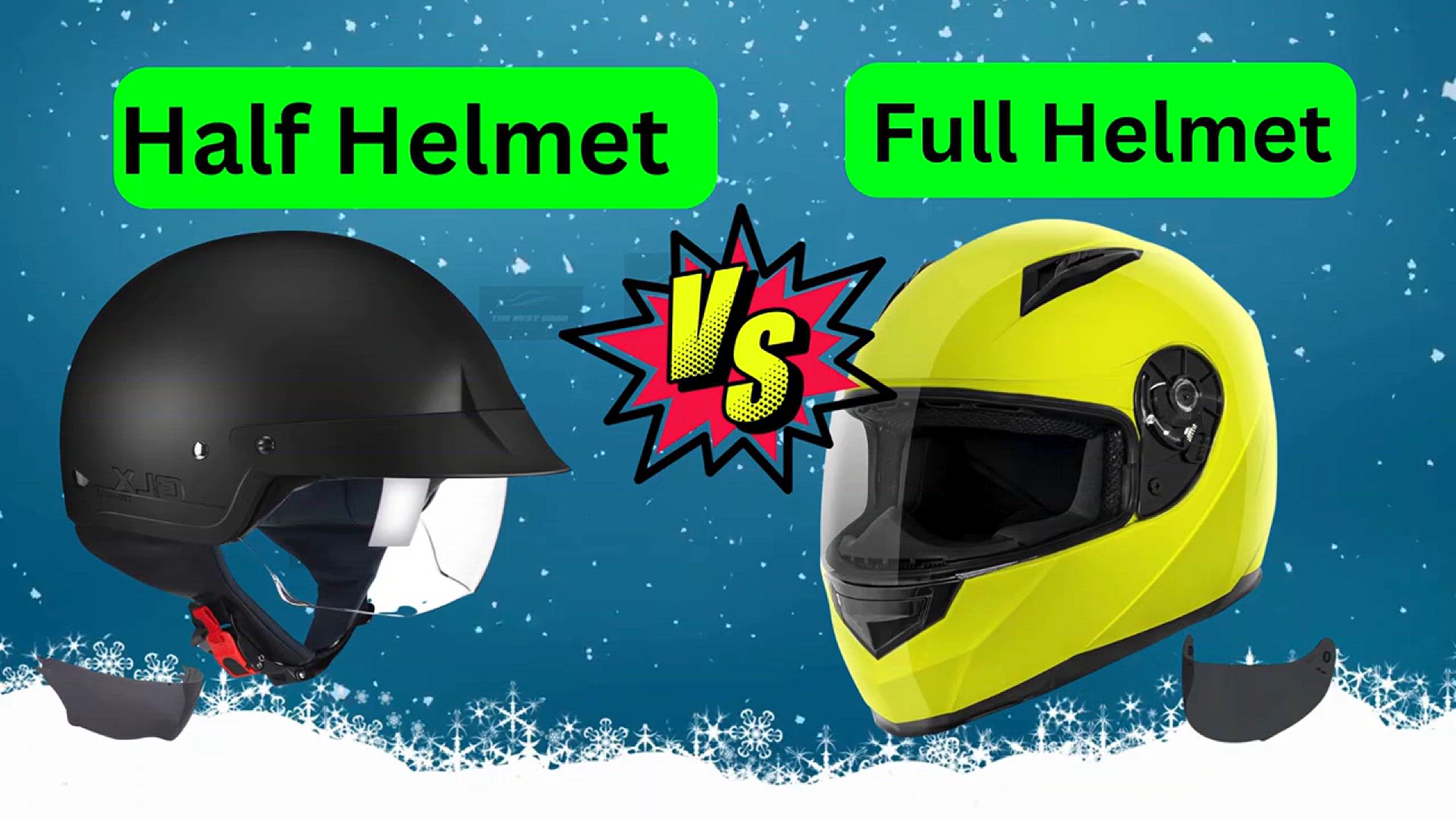 'Video thumbnail for Half Helmet VS Full Helmet'