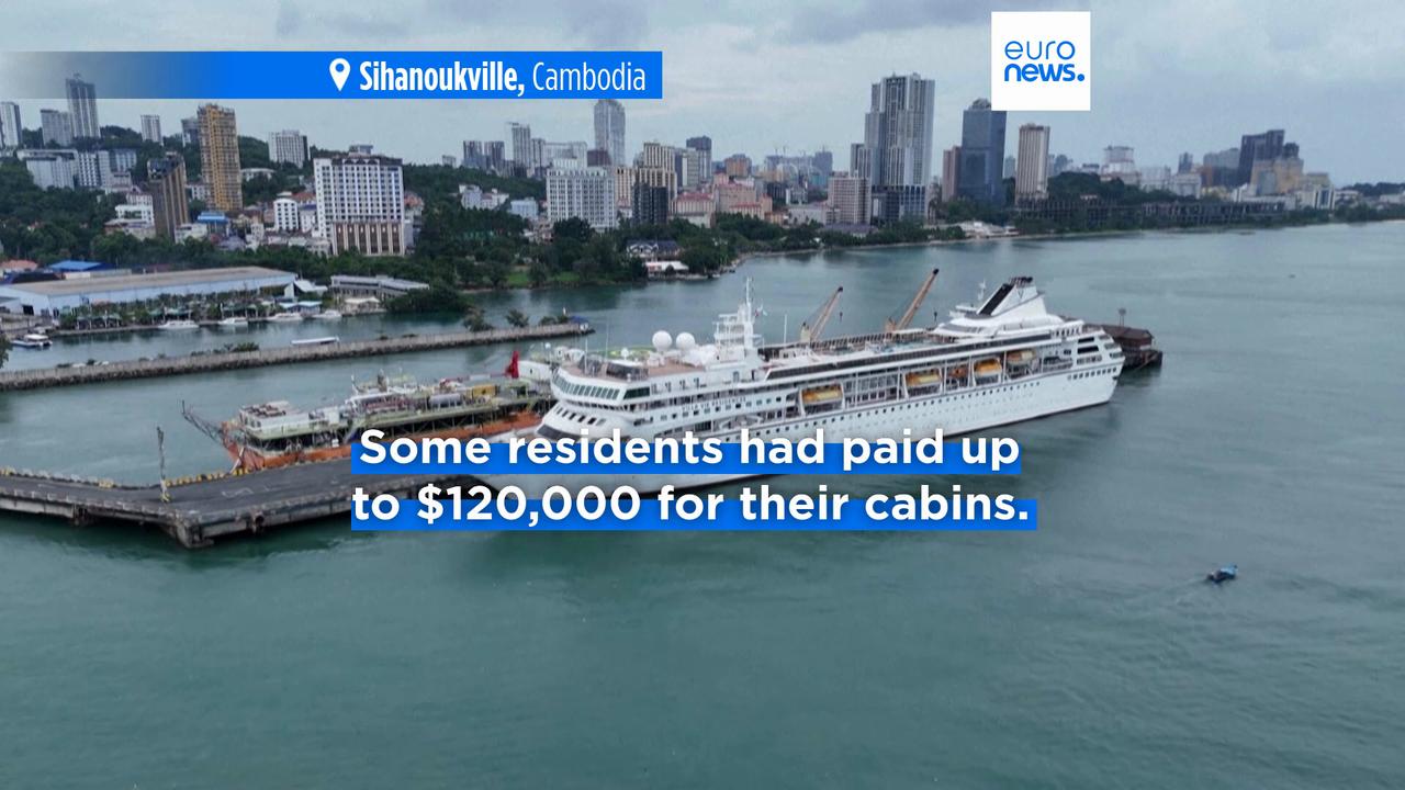 Video thumbnail for Watch: Fuel crisis strands 200 passengers aboard luxury cruise ship Odyssey