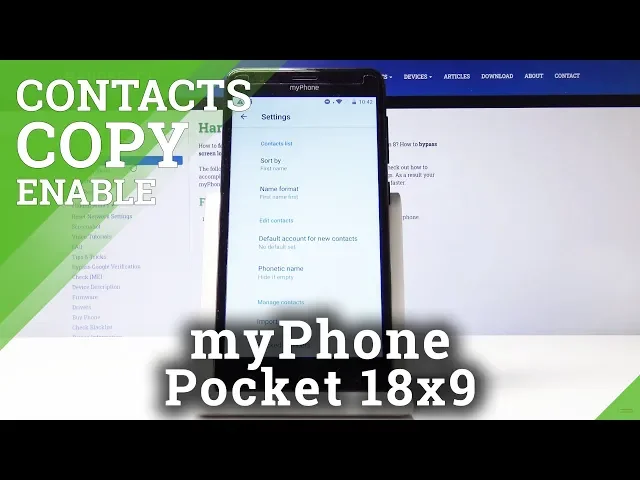 Video thumbnail for How to Copy Contacts in myPhone Pocket 18x9 – Relocate Contacts to SIM