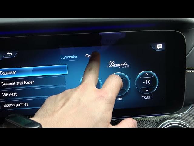 Video thumbnail for How to Turn On or Off Radio Frequency Fix in Mercedes E Class AMG E63S Burmester High-End Sound
