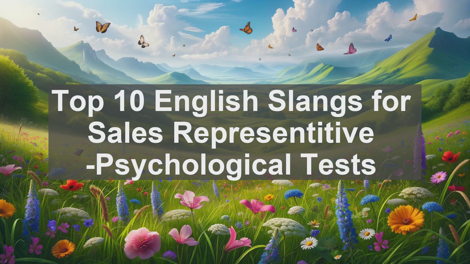 'Video thumbnail for Top 10 English Slangs for Sales Representitive Psychological Tests'