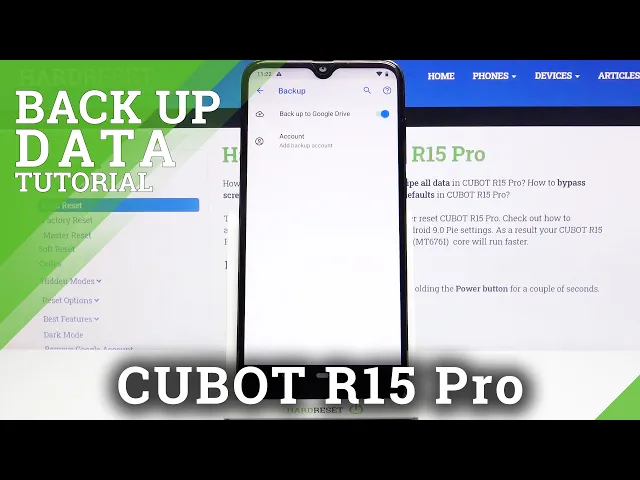 Video thumbnail for How to Enable Google Backup on CUBOT R15 Pro – Backup Account