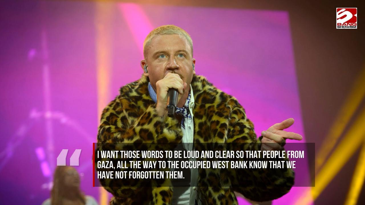 Video thumbnail for Pink takes aim at Macklemore after rapper's 'Free Palestine' plea at Ed Sheeran concert