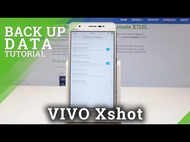 Video thumbnail for How to Enable Google Backup in VIVO Xshot - BACK UP DATA TUTORIAL