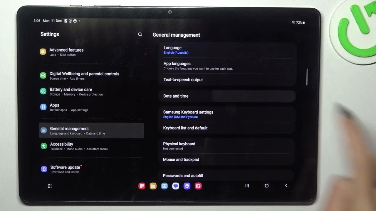Video thumbnail for How to Set Up Date & Time on Samsung Galaxy Tab A9+?