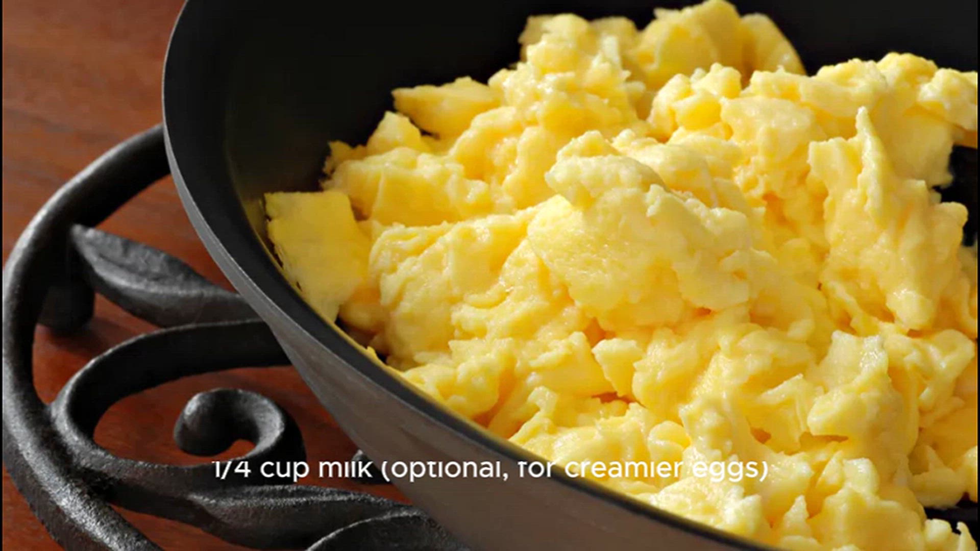 'Video thumbnail for Scrambled Eggs Recipe '