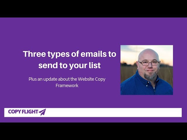 Video thumbnail for Three types of emails to send to your email list