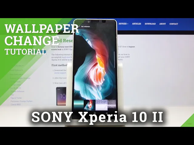 Video thumbnail for How to Change Wallpaper Image on Sony Xperia 10 II  –  Background Picture