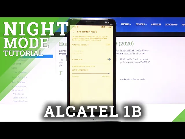 Video thumbnail for How to Enable Night Mode in ALCATEL 1B – Eye Comfort Mode